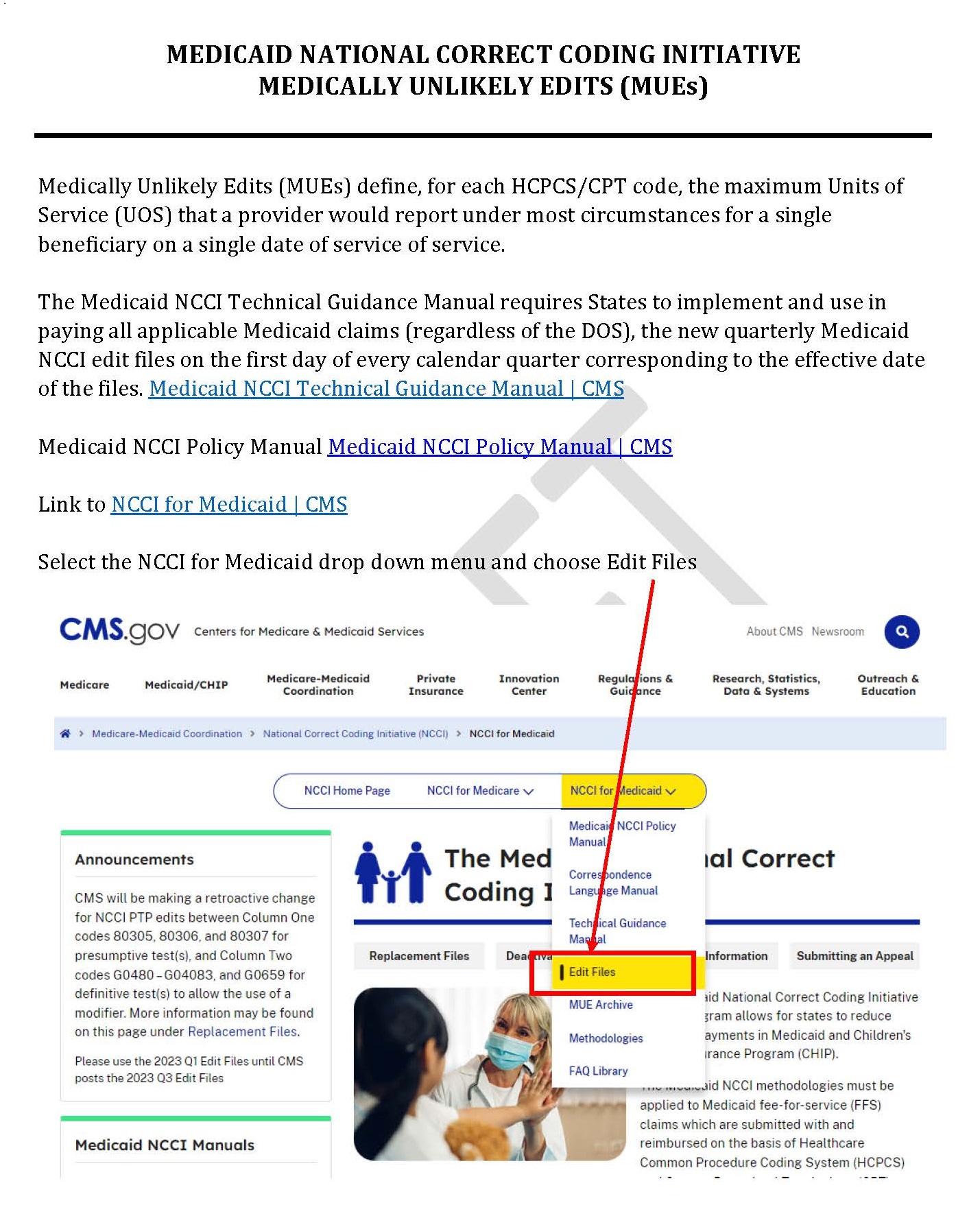 National Correct Coding Initiative - Mississippi Division Of Medicaid